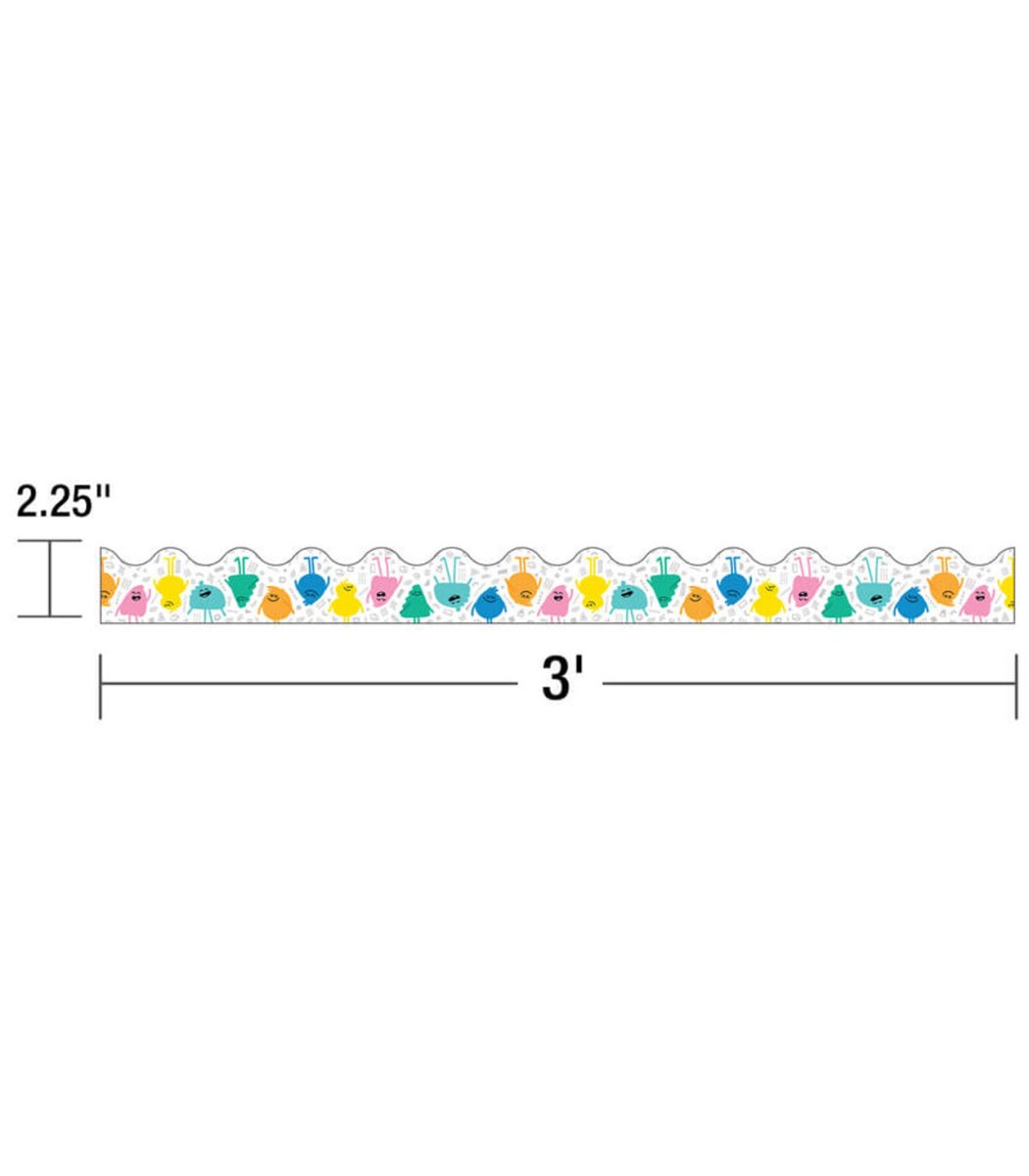 *Happy Friends Scalloped Bulletin Board Borders-Borders-Tools 4 Teaching-Classroom Decor and More