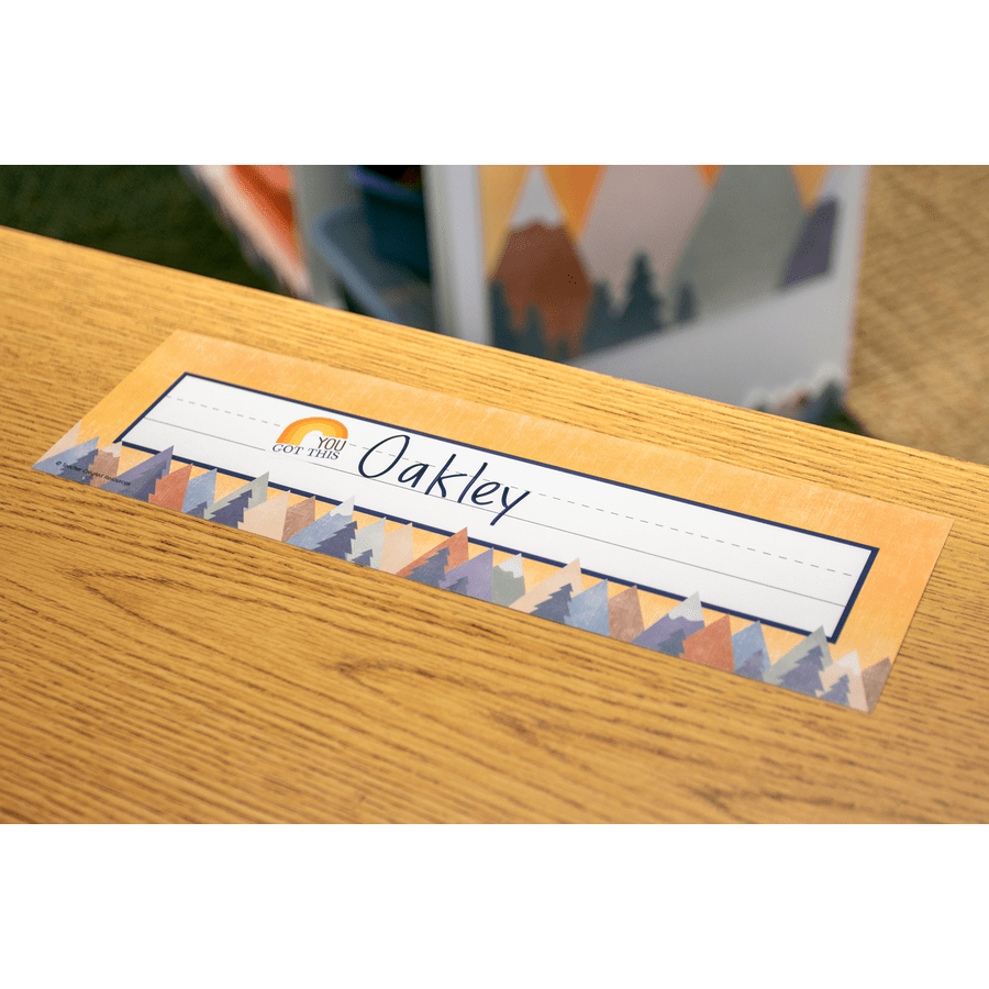 Moving Mountains Flat Name Plates-Nameplates & Name Tags-Tools 4 Teaching-Classroom Decor and More