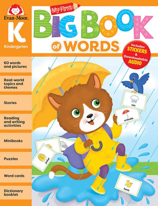 My First Big Book of Words, Grade K — Activity Book-Subjects - Reading - Reading Books-Tools 4 Teaching-Classroom Decor and More