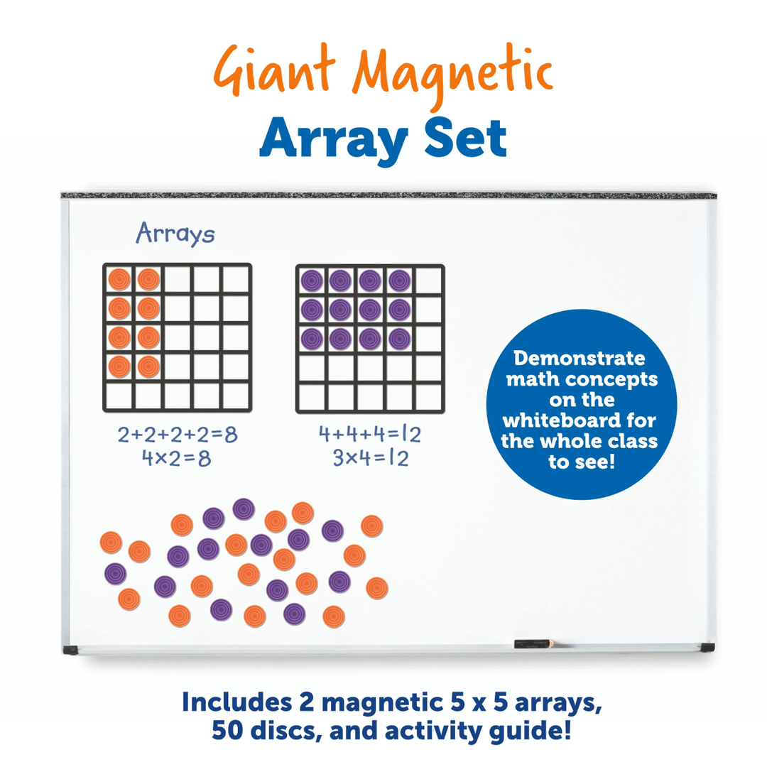 Giant Magnetic Array Set-Multiplication & Division-Tools 4 Teaching-Classroom Decor and More