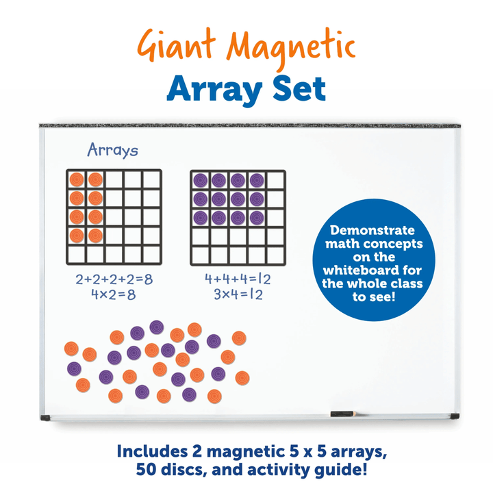 Giant Magnetic Array Set-Multiplication & Division-Tools 4 Teaching-Classroom Decor and More