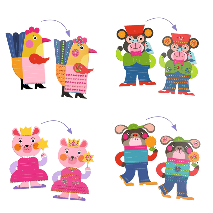 Sparkles Sticker Collage Craft Kit-Craft Activity-Tools 4 Teaching-Classroom Decor and More