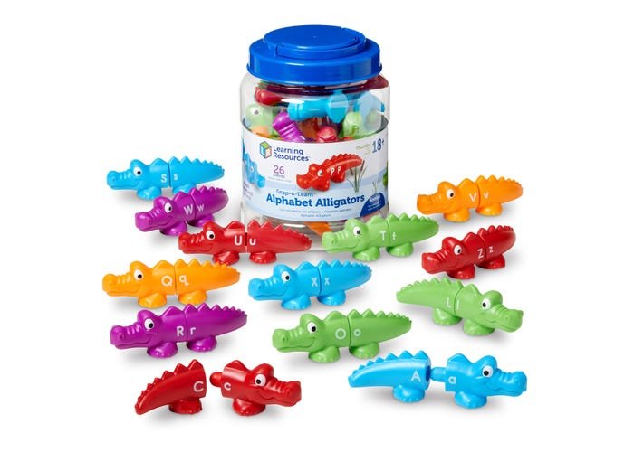 Snap-n-Learn™ Alphabet Alligators-Subjects - Reading - Alphabet-Tools 4 Teaching-Classroom Decor and More