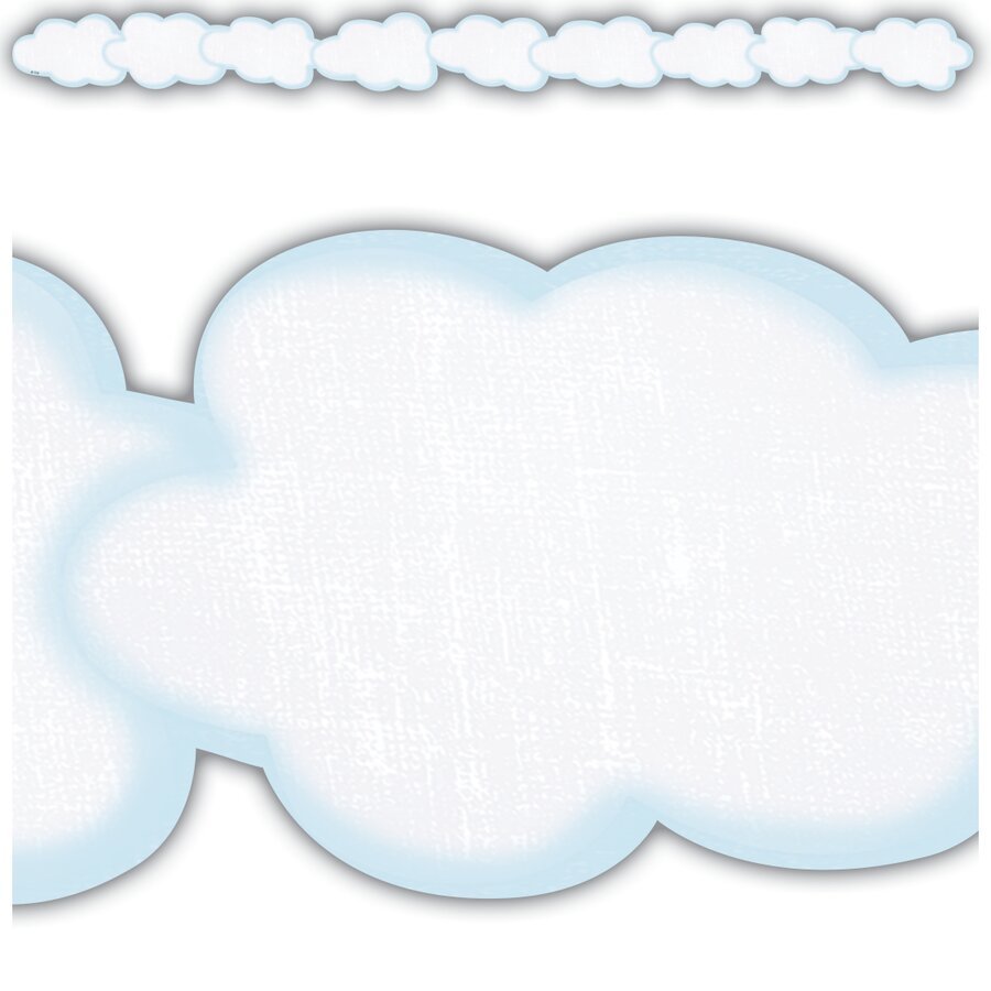 Clouds Die-Cut Border Trim-Borders-Tools 4 Teaching-Classroom Decor and More
