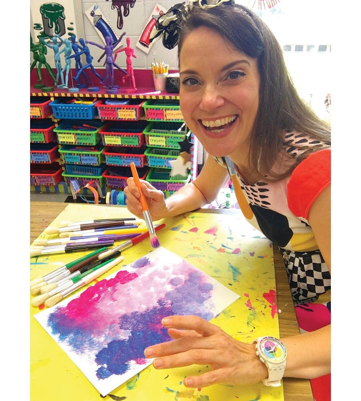 Creativity Street® Colossal Brushes Round 7-1/4" Long Round, Assorted Colors 30 Brushes-Art Supplies-Tools 4 Teaching-Classroom Decor and More