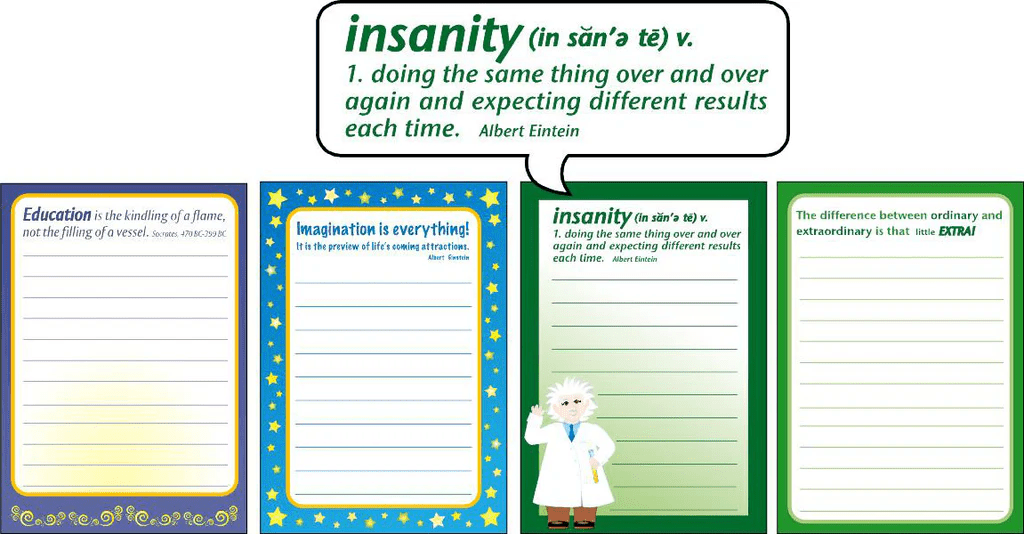 Just Quotes! - Set of 4-Notepads-Tools 4 Teaching-Classroom Decor and More