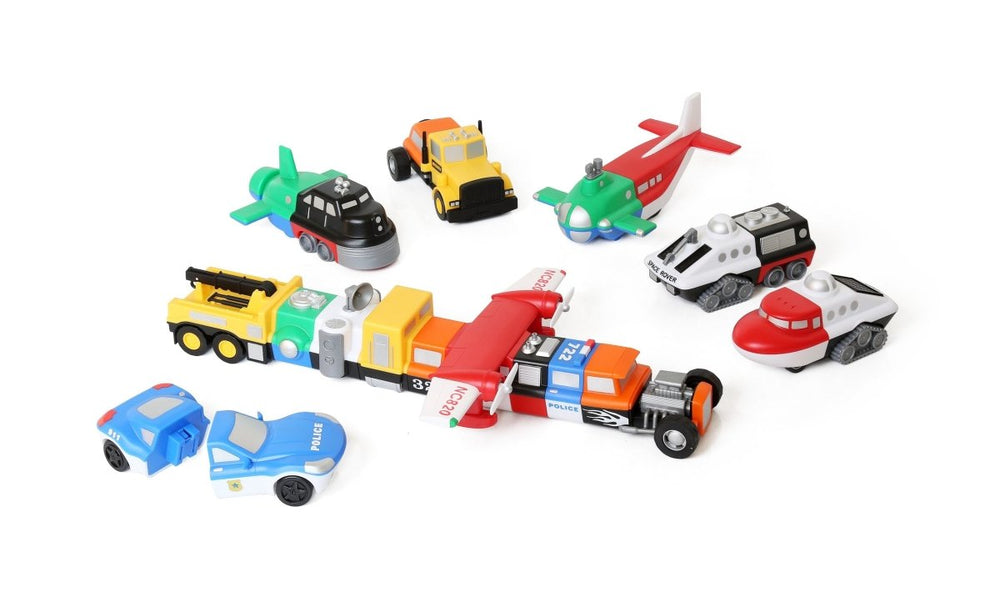 Magnetic Mix or Match Vehicles - Deluxe Set 1-Vehicles & Construction-Tools 4 Teaching-Classroom Decor and More