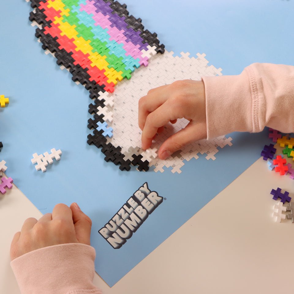 PLUS PLUS® Puzzle by Number® - 500 PC - Rainbow-Plus Plus-Tools 4 Teaching-Classroom Decor and More