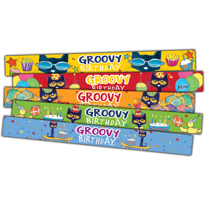 Pete the Cat Groovy Birthday Slap Bracelets-Birthday-Tools 4 Teaching-Classroom Decor and More