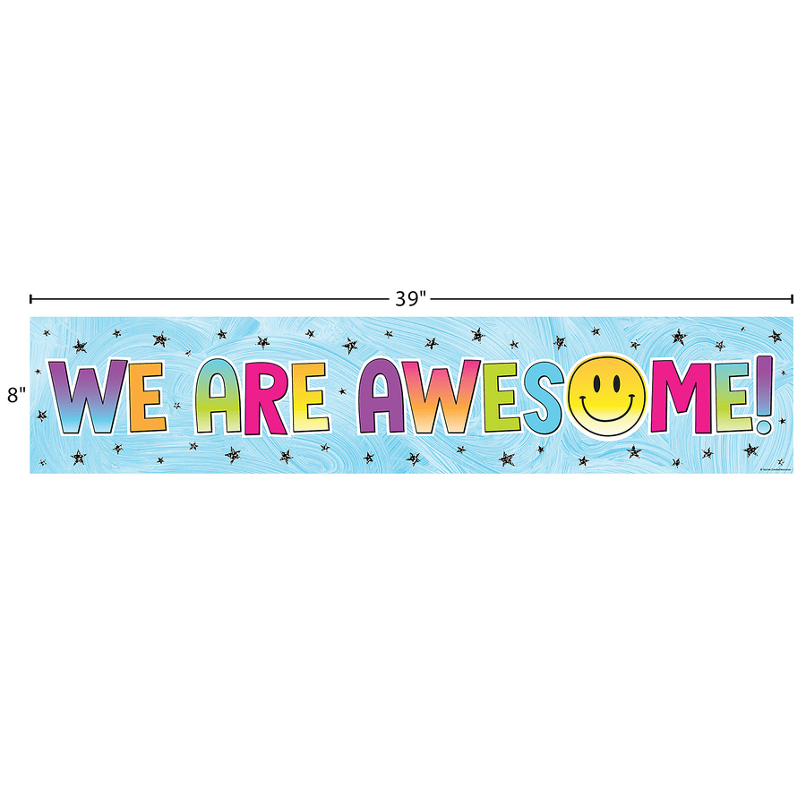Brights 4Ever We Are Awesome! Banner-Banner-Tools 4 Teaching-Classroom Decor and More