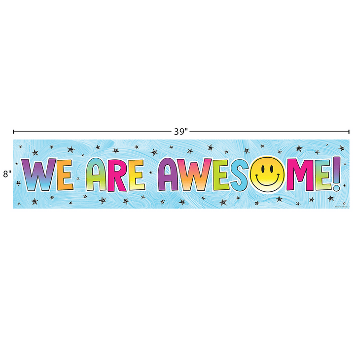 Brights 4Ever We Are Awesome! Banner-Banner-Tools 4 Teaching-Classroom Decor and More