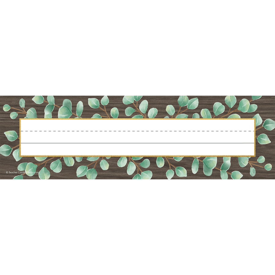 Eucalyptus Flat Name Plates-Nameplates & Name Tags-Tools 4 Teaching-Classroom Decor and More