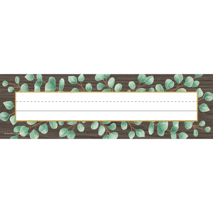 Eucalyptus Flat Name Plates-Nameplates & Name Tags-Tools 4 Teaching-Classroom Decor and More