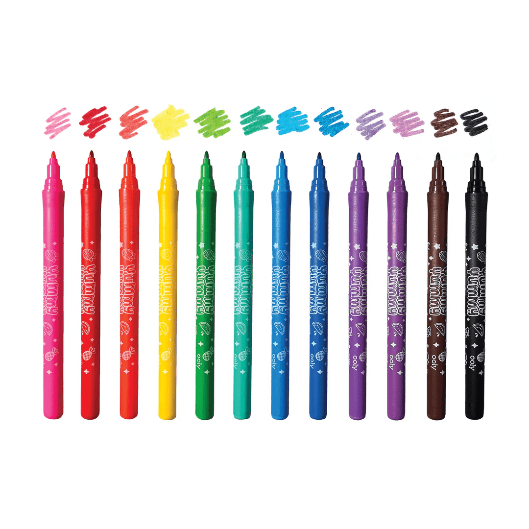 Yummy Yummy Scented Markers - Set of 12-Art Supplies-Tools 4 Teaching-Classroom Decor and More