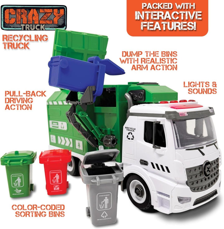 Garbage Recycling Truck Lights and Sounds-Vehicles & Construction-Tools 4 Teaching-Classroom Decor and More