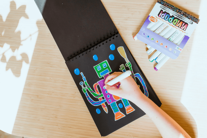 Vivid Pop! Water Based Paint Markers - Metallic - Set of 8-Art Supplies-Tools 4 Teaching-Classroom Decor and More