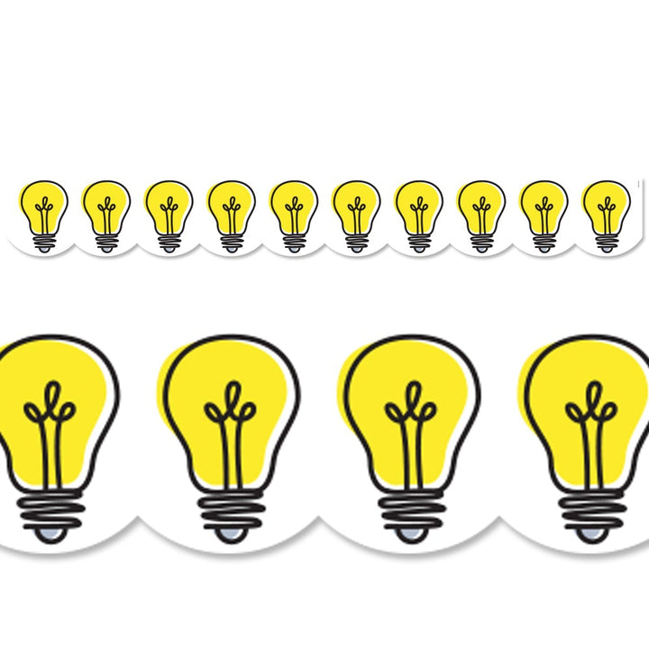Core Decor Doodle Lightbulbs Border-Borders-Tools 4 Teaching-Classroom Decor and More