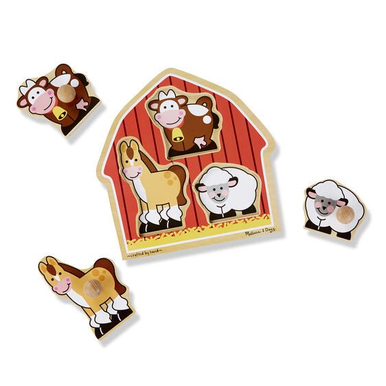 Jumbo Knob Barnyard Animals-Puzzles-Tools 4 Teaching-Classroom Decor and More
