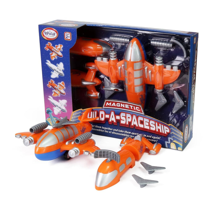 Magnetic Build-A-Spaceship (Assorted Colors / Set of 12)-Space-Tools 4 Teaching-Classroom Decor and More