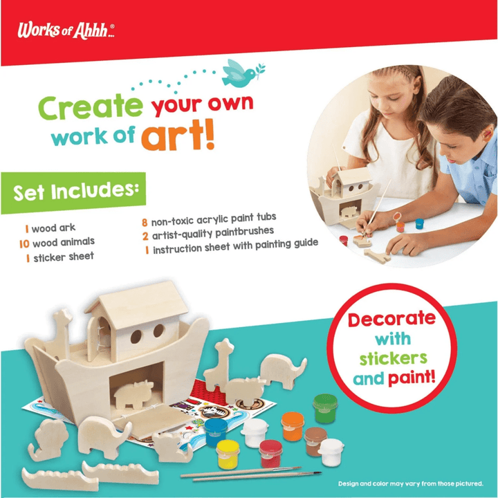 Noah's Ark Wood Craft & Paint Kit-Craft Activity-Tools 4 Teaching-Classroom Decor and More