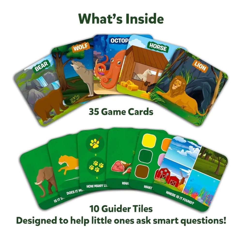 Guess in 10 Junior: Animal Kingdom | Trivia card game (ages 3-6)-Craft Activity-Tools 4 Teaching-Classroom Decor and More