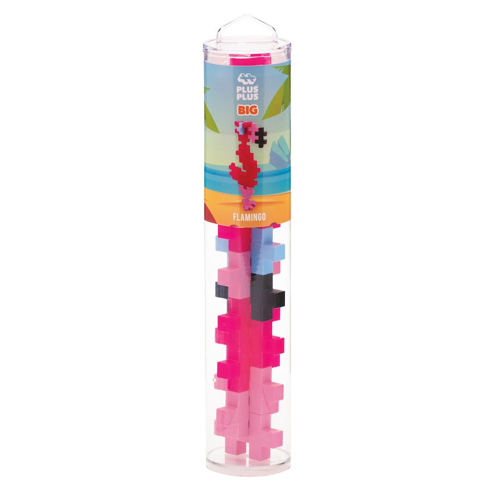 PLUS PLUS® BIG 15 PC Tube - Flamingo-Plus Plus-Tools 4 Teaching-Classroom Decor and More