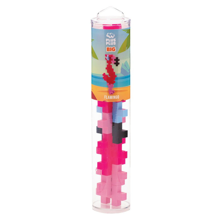 PLUS PLUS® BIG 15 PC Tube - Flamingo-Plus Plus-Tools 4 Teaching-Classroom Decor and More