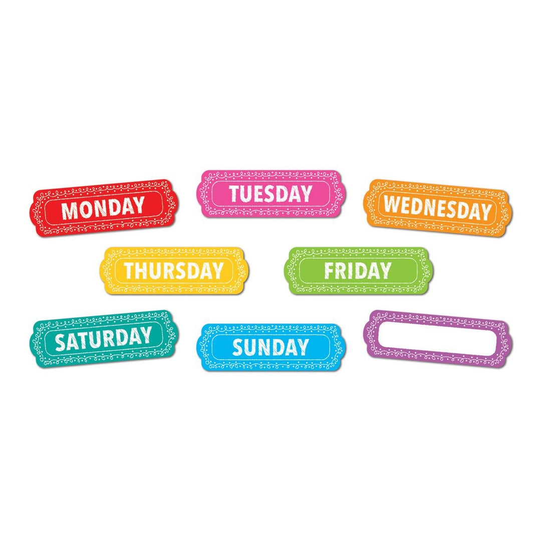 Magnetic Die-Cut Border, Chalk Loops Days of the Week-Magnetic-Tools 4 Teaching-Classroom Decor and More
