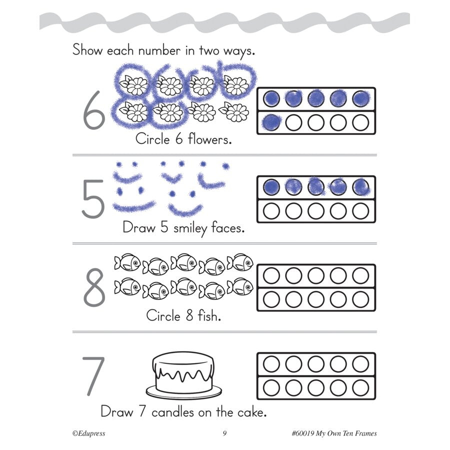 My Own Books: My Ten Frame Book-Math Books-Tools 4 Teaching-Classroom Decor and More