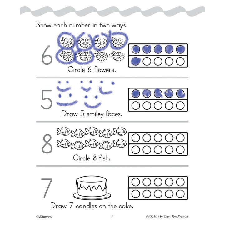 My Own Books: My Ten Frame Book-Math Books-Tools 4 Teaching-Classroom Decor and More