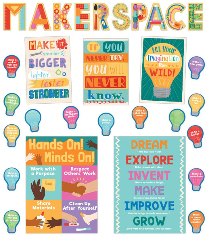 Makerspace Bulletin Board Set-Bulletin Board Sets-Tools 4 Teaching-Classroom Decor and More