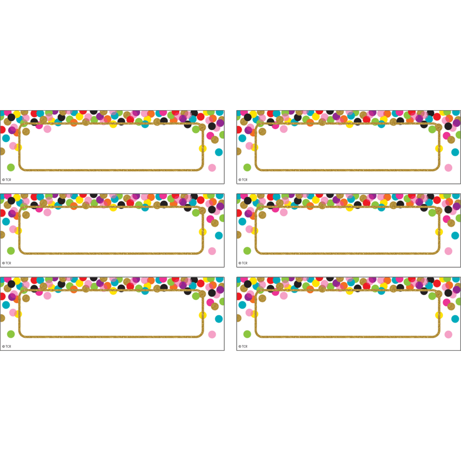 Confetti Labels Magnetic Accents-Magnetic-Tools 4 Teaching-Classroom Decor and More