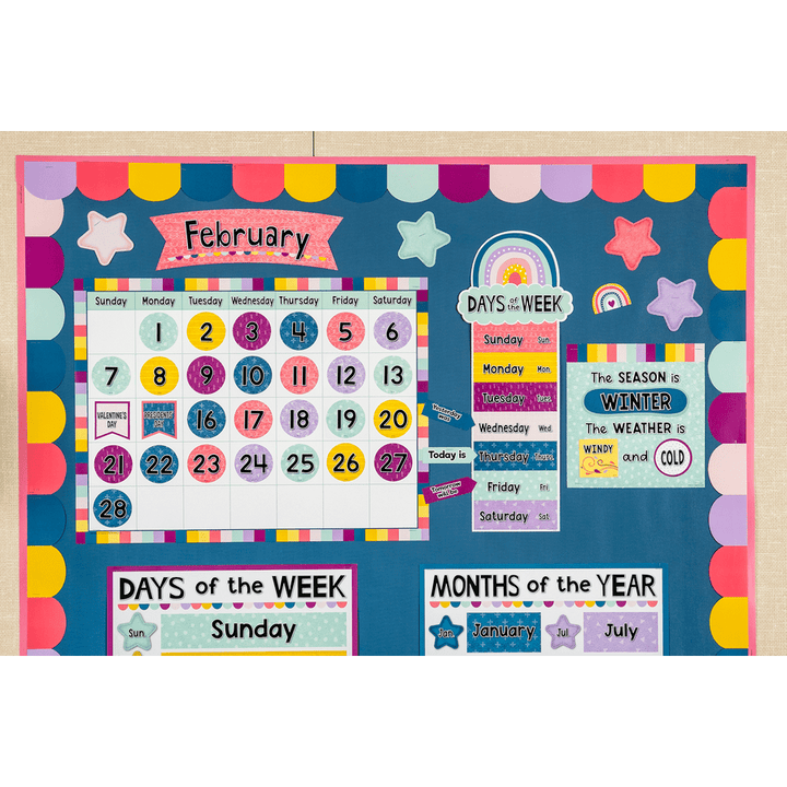 Oh Happy Day Scalloped Die-Cut Border Trim-Borders-Tools 4 Teaching-Classroom Decor and More