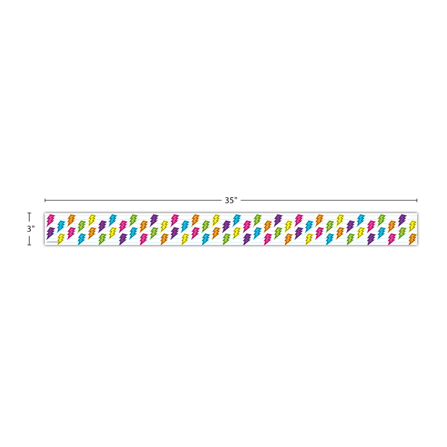 Brights 4Ever Lightning Bolts Straight Border Trim-Borders-Tools 4 Teaching-Classroom Decor and More