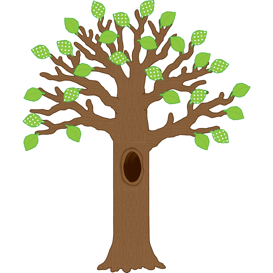 Big Tree with Polka Dot Leaves Bulletin Board Display Set-Bulletin Board Sets-Tools 4 Teaching-Classroom Decor and More