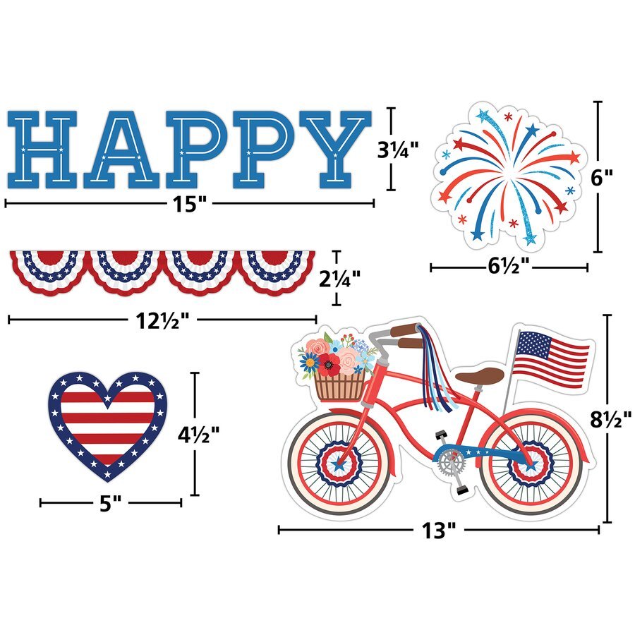 Patriotic Create & Decorate Quick Kit-Tools 4 Teaching-Classroom Decor and More