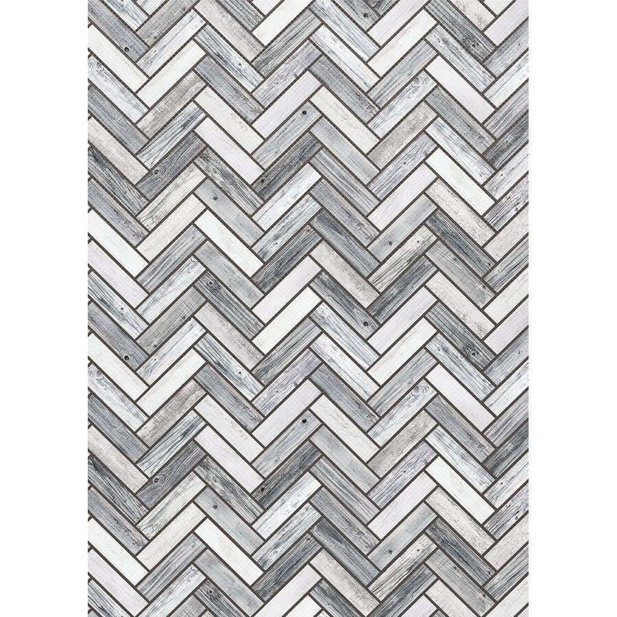 *Better Than Paper® Bulletin Board Roll: White & Gray Wood Herringbone-Bulletin Board Paper - Better Than Paper-Tools 4 Teaching-Classroom Decor and More