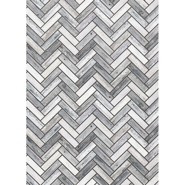 *Better Than Paper® Bulletin Board Roll: White & Gray Wood Herringbone-Bulletin Board Paper - Better Than Paper-Tools 4 Teaching-Classroom Decor and More