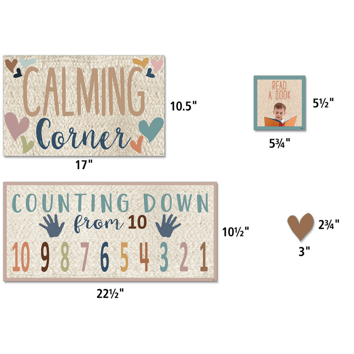 Everyone is Welcome Calming Corner Bulletin Board-Bulletin Board Sets-Tools 4 Teaching-Classroom Decor and More