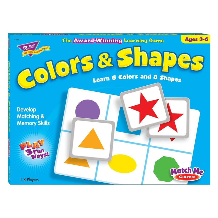 *Colors & Shapes Match Me® Games-Numbers, Counting & Sorting-Tools 4 Teaching-Classroom Decor and More