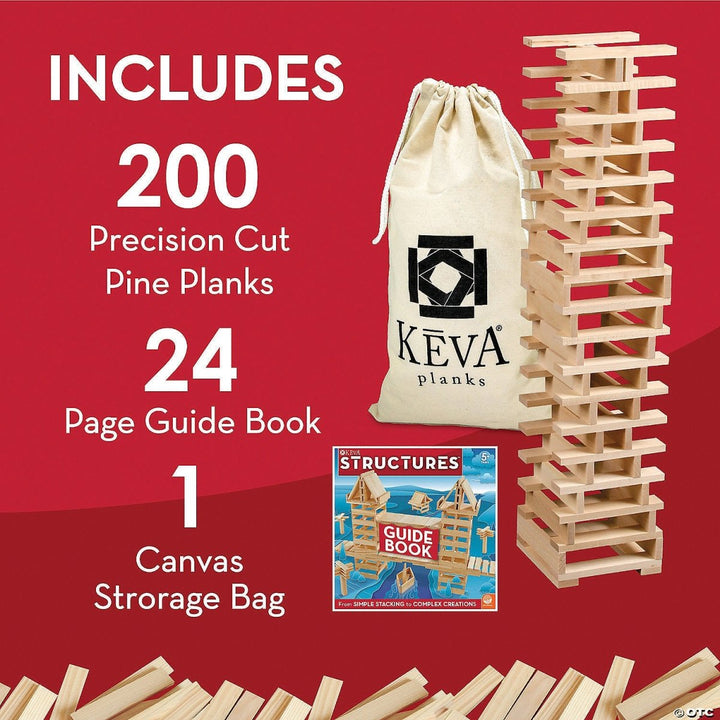 KEVA® Structures 200 Planks-Building-Tools 4 Teaching-Classroom Decor and More