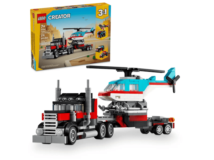 LEGO® Creator Flatbed Truck with Helicopter-LEGO-Tools 4 Teaching-Classroom Decor and More