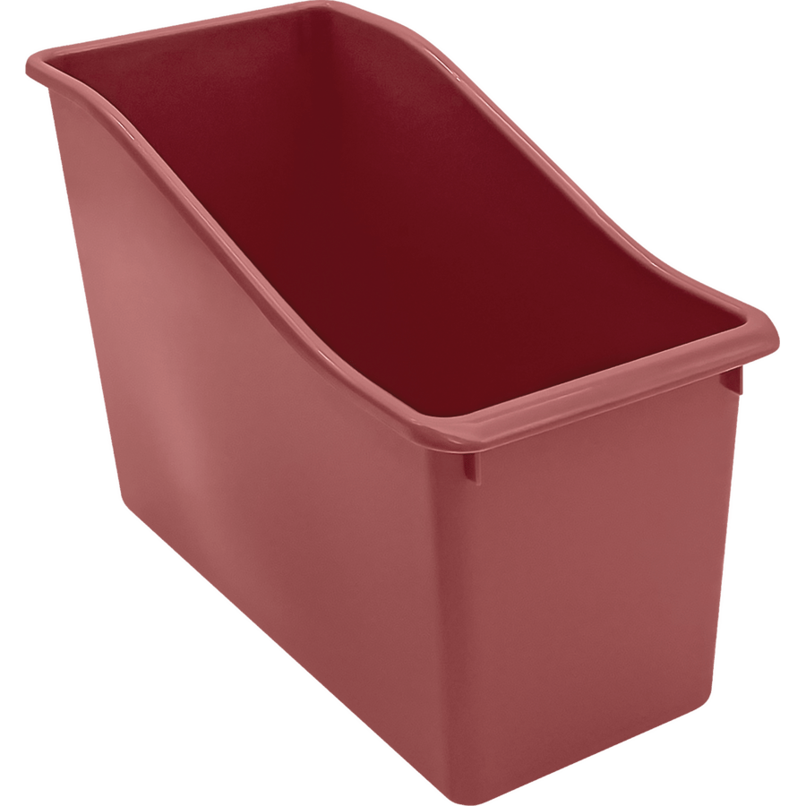 Deep Rose Plastic Book Bin-Organization-Tools 4 Teaching-Classroom Decor and More