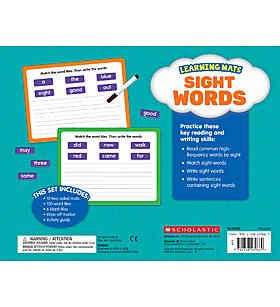 Learning Mats: Sight Words-Subjects - Reading - Sight Words-Tools 4 Teaching-Classroom Decor and More