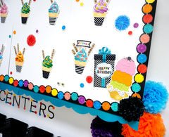 Pom Poms EZ Border-Borders-Tools 4 Teaching-Classroom Decor and More