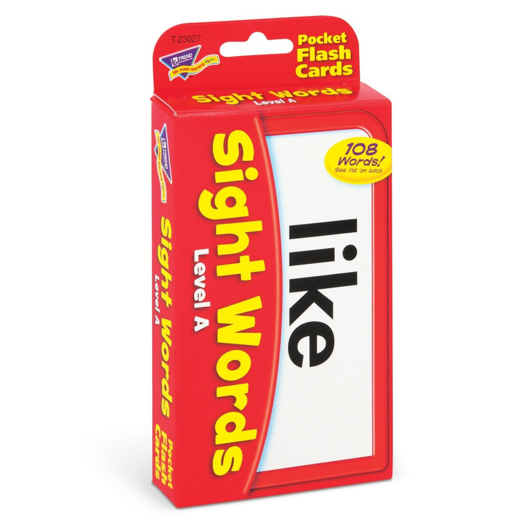 Sight Words – Level A Pocket Flash Cards-Flashcards-Tools 4 Teaching-Classroom Decor and More
