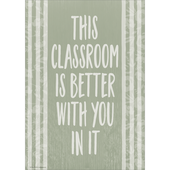 This Classroom Is Better with You in It Positive Poster-Posters-Tools 4 Teaching-Classroom Decor and More