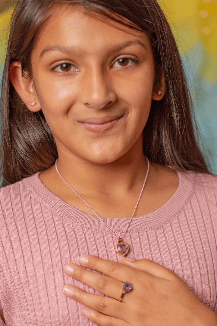 Boutique Chic Lilac Love Necklace-Dress Up & Jewelry-Tools 4 Teaching-Classroom Decor and More