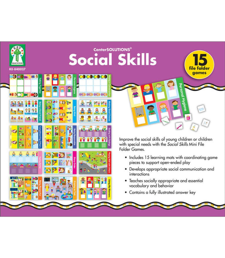 Social Skills File Folder Game Grade PK-2-Social Emotional-Tools 4 Teaching-Classroom Decor and More