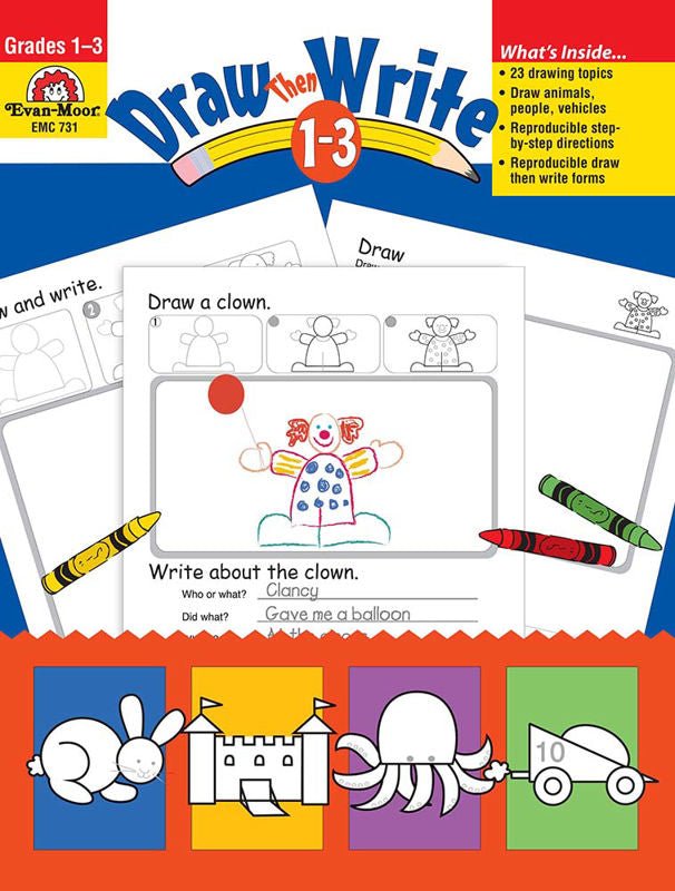 Draw…Then Write, Grades 1-3-ELA Books-Tools 4 Teaching-Classroom Decor and More